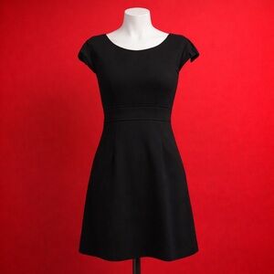 Theory Cap Sleeve Black Dress Size 2